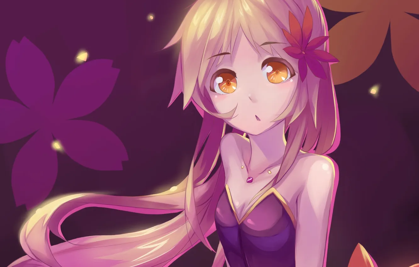 Photo wallpaper flowers, art, girl, lily, pixiv fantasia, Fallen King, Erwin Winata