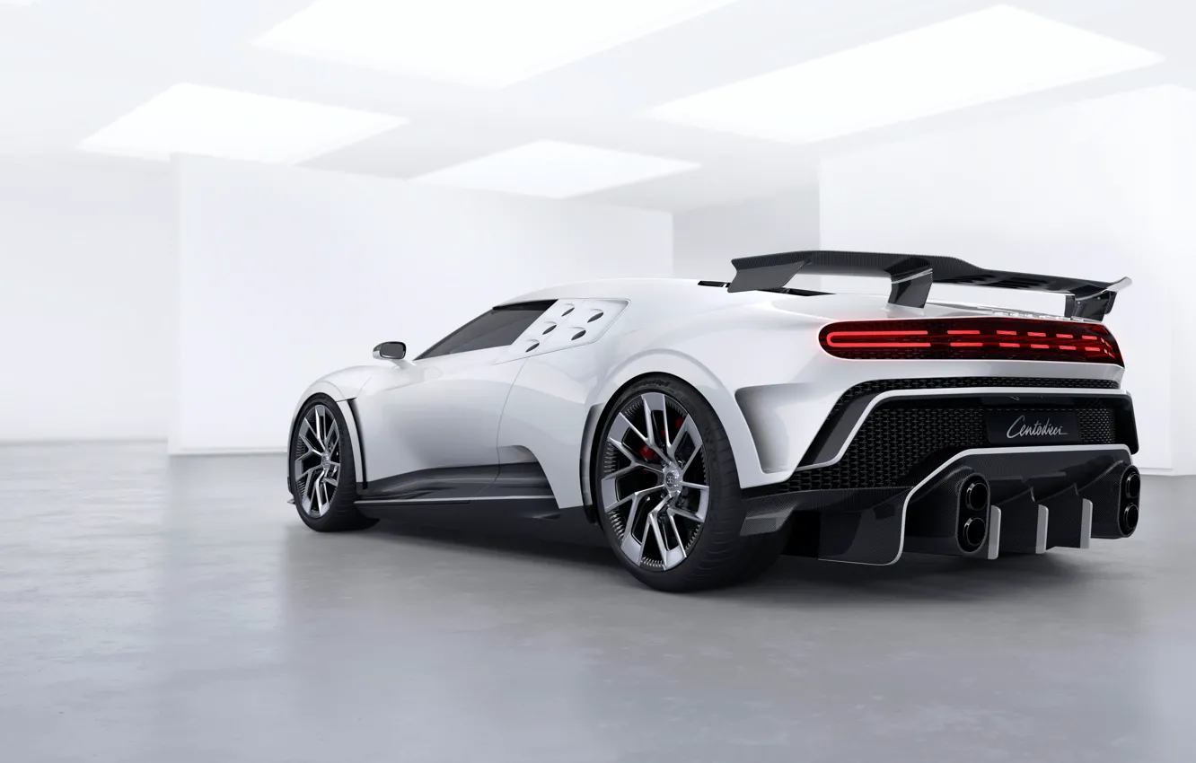 Photo wallpaper Bugatti, wing, hypercar, sportscar, 2020, One hundred and ten, Bugatti Centodieci