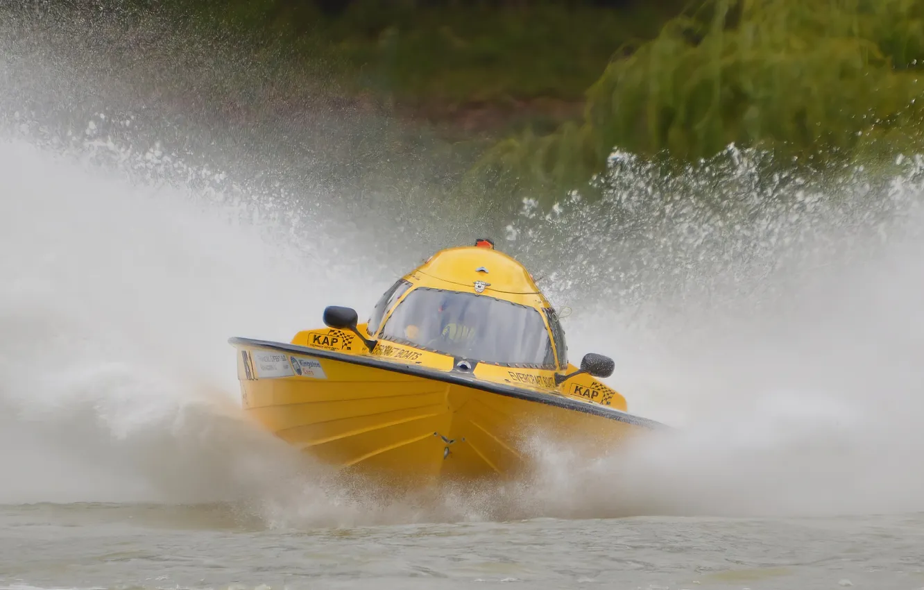 Photo wallpaper race, boat, speed