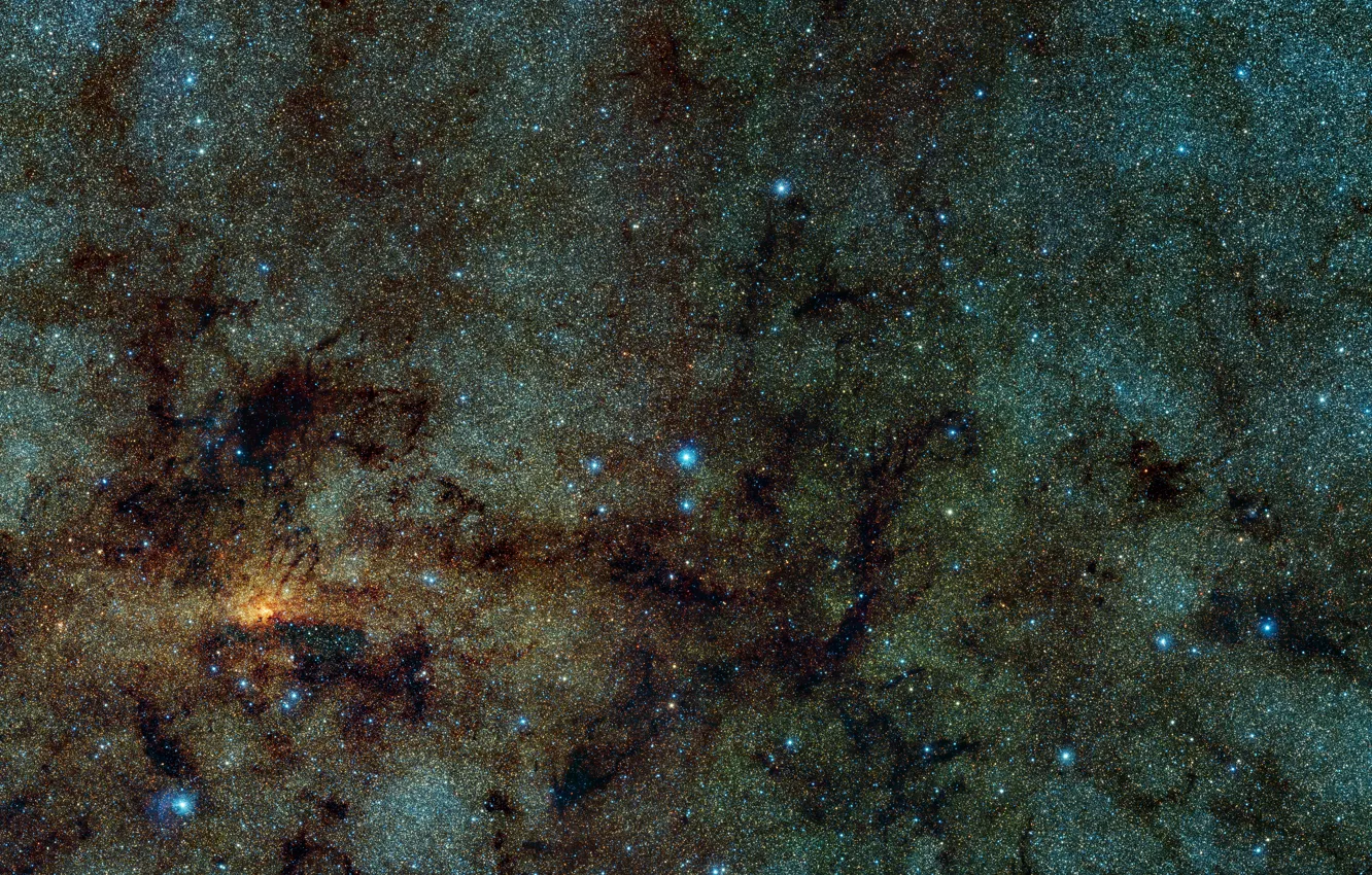 Photo wallpaper Constellation Ophiuchus, RR Lyrae stars, RR Lyr, VISTA infrared survey telescope, Variables in the Via …