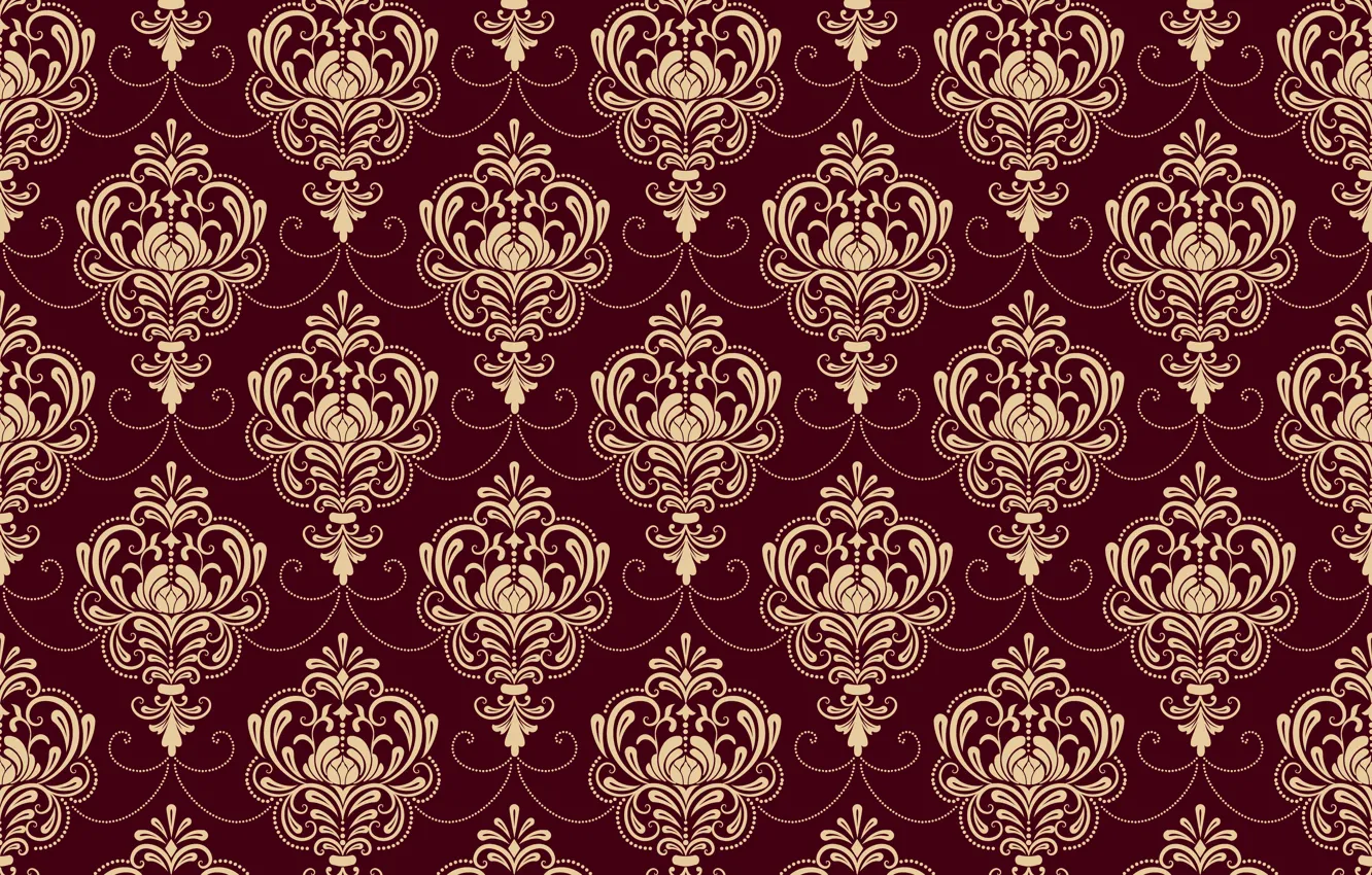 Photo wallpaper background, ornament, style, vintage, Burgundy, ornament, seamless, victorian