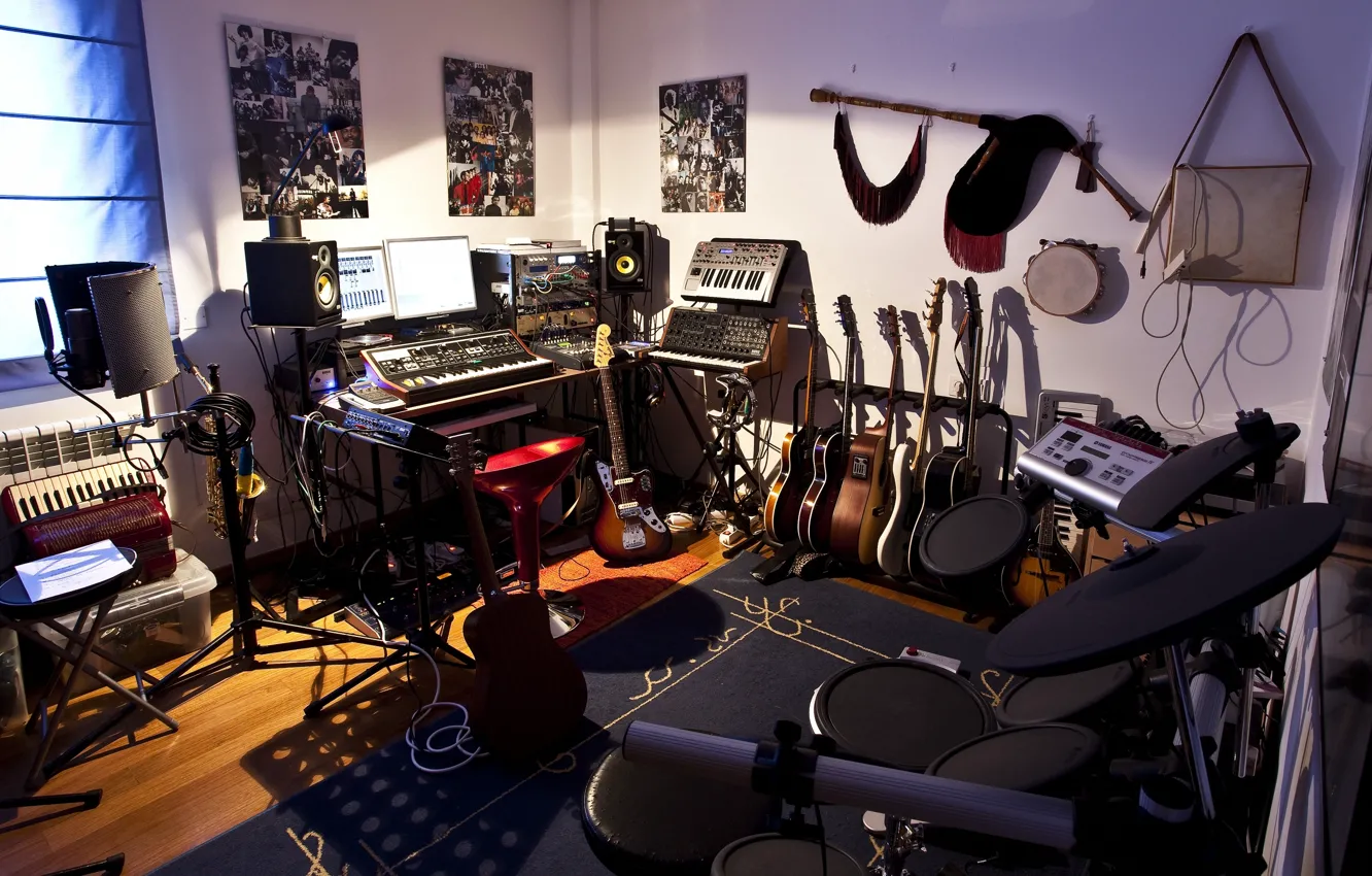 Photo wallpaper room, studio, home