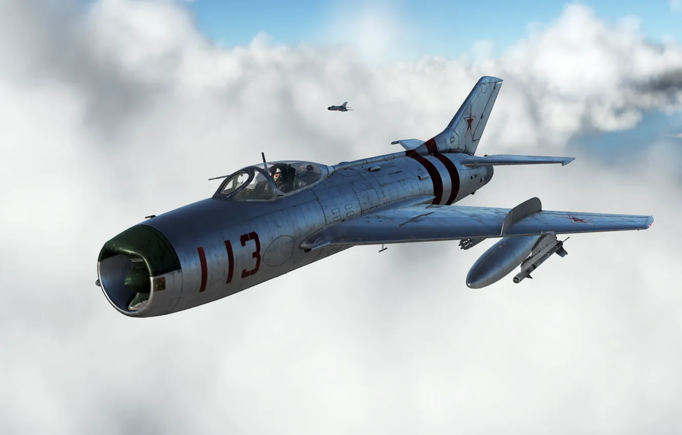 Photo wallpaper fighter-interceptor, OKB MiG, MiG-19P