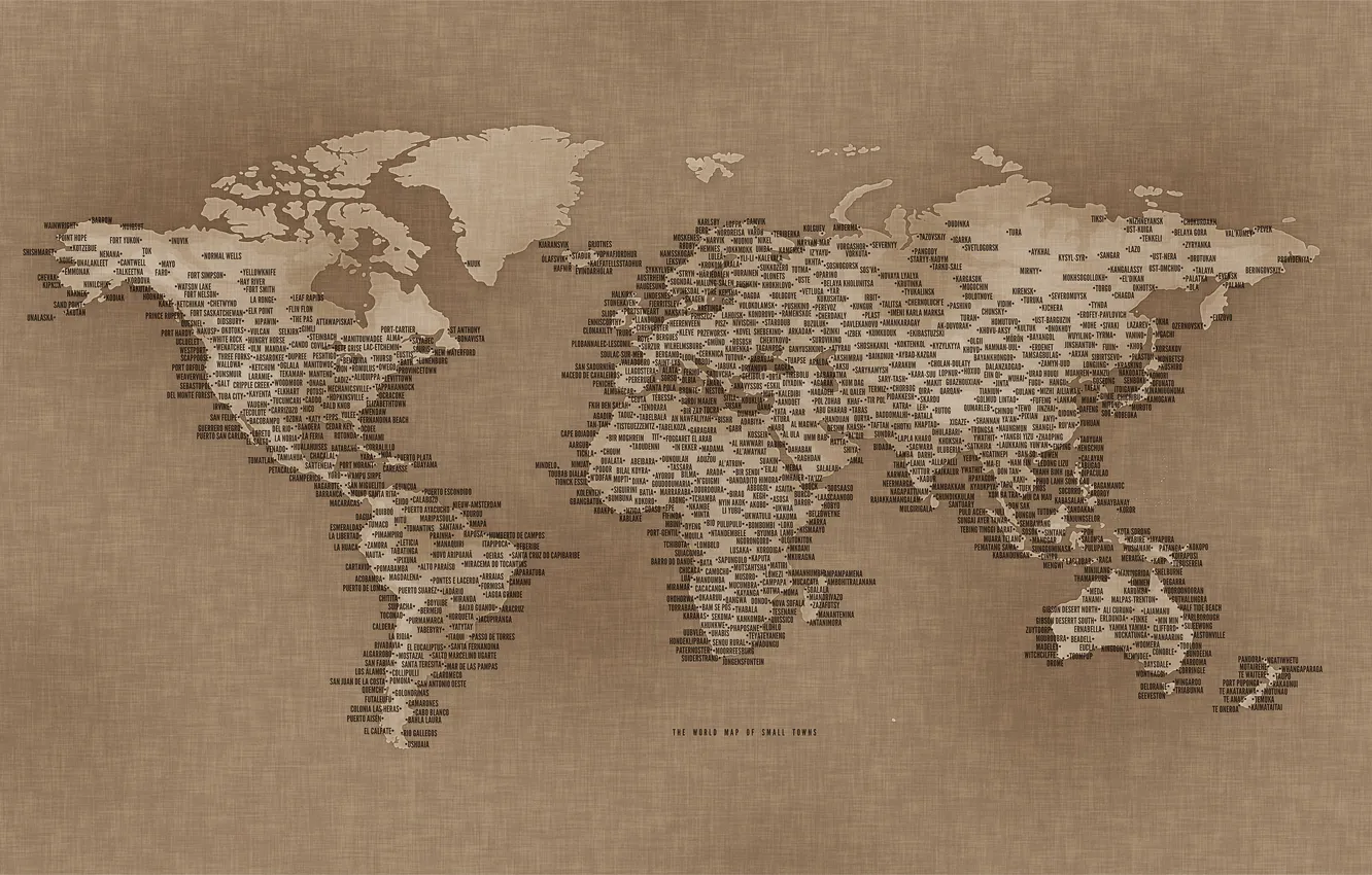 Photo wallpaper map, small town