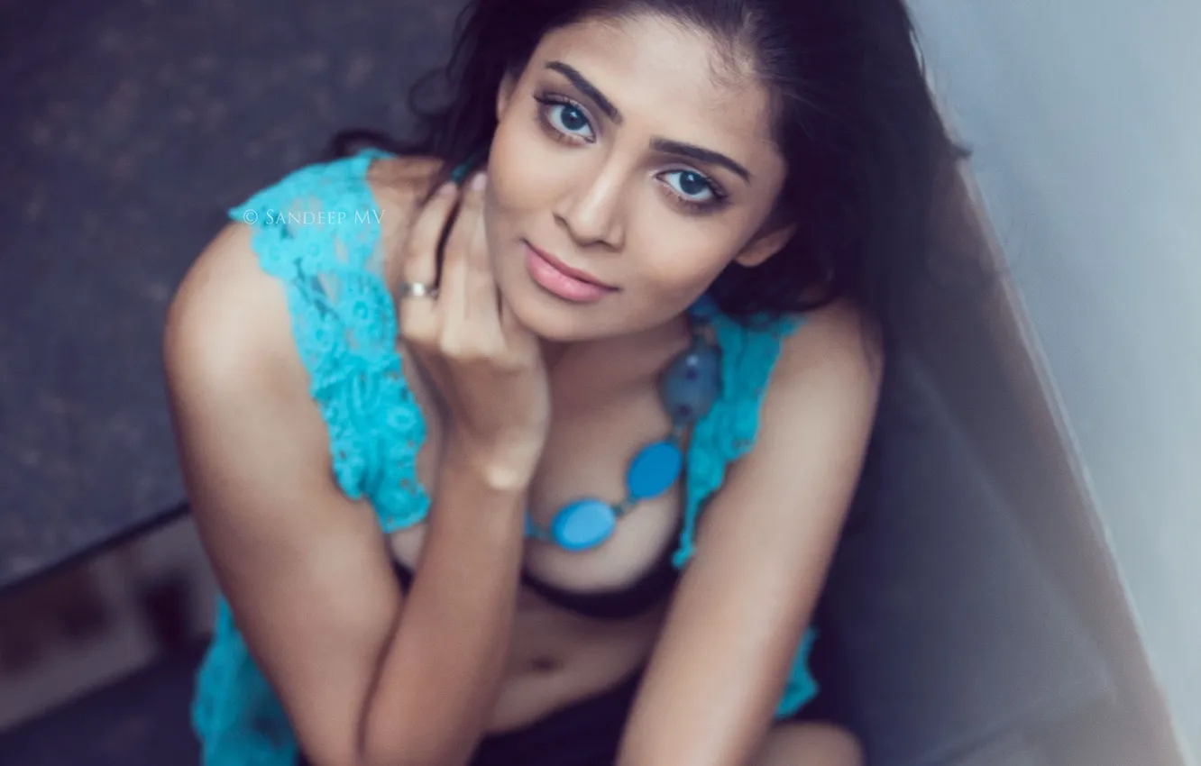 Photo wallpaper girl, hot, sexy, eyes, smile, beautiful, figure, model