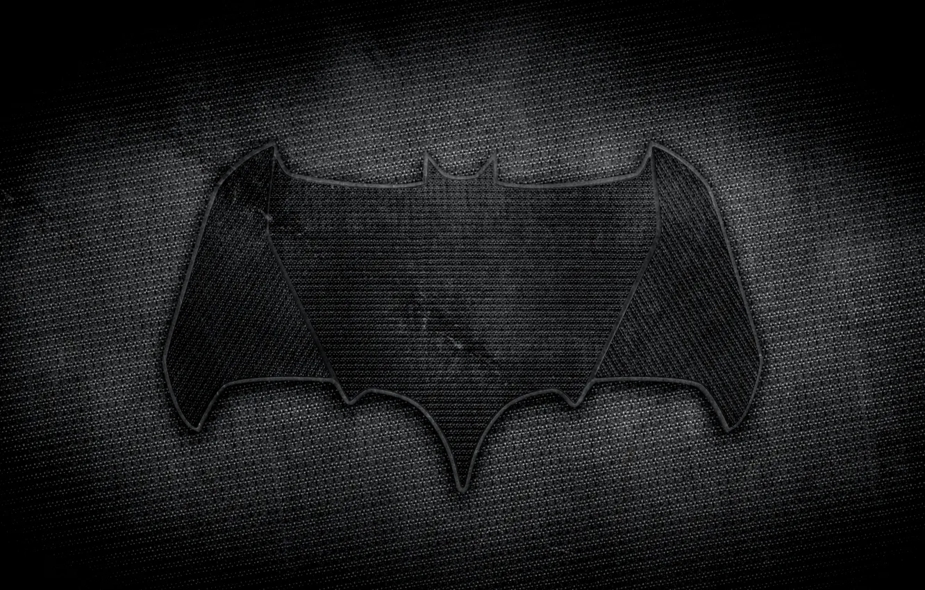 Photo wallpaper batman, logo, Black, fabric