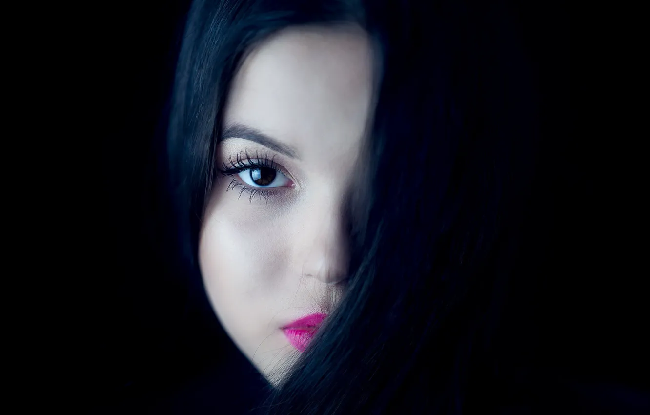 Photo wallpaper look, girl, portrait