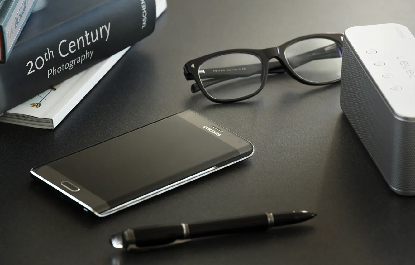 Photo wallpaper Android, Galaxy, Edge, Samsung, Glasses, 2015, Smartphone, Pen