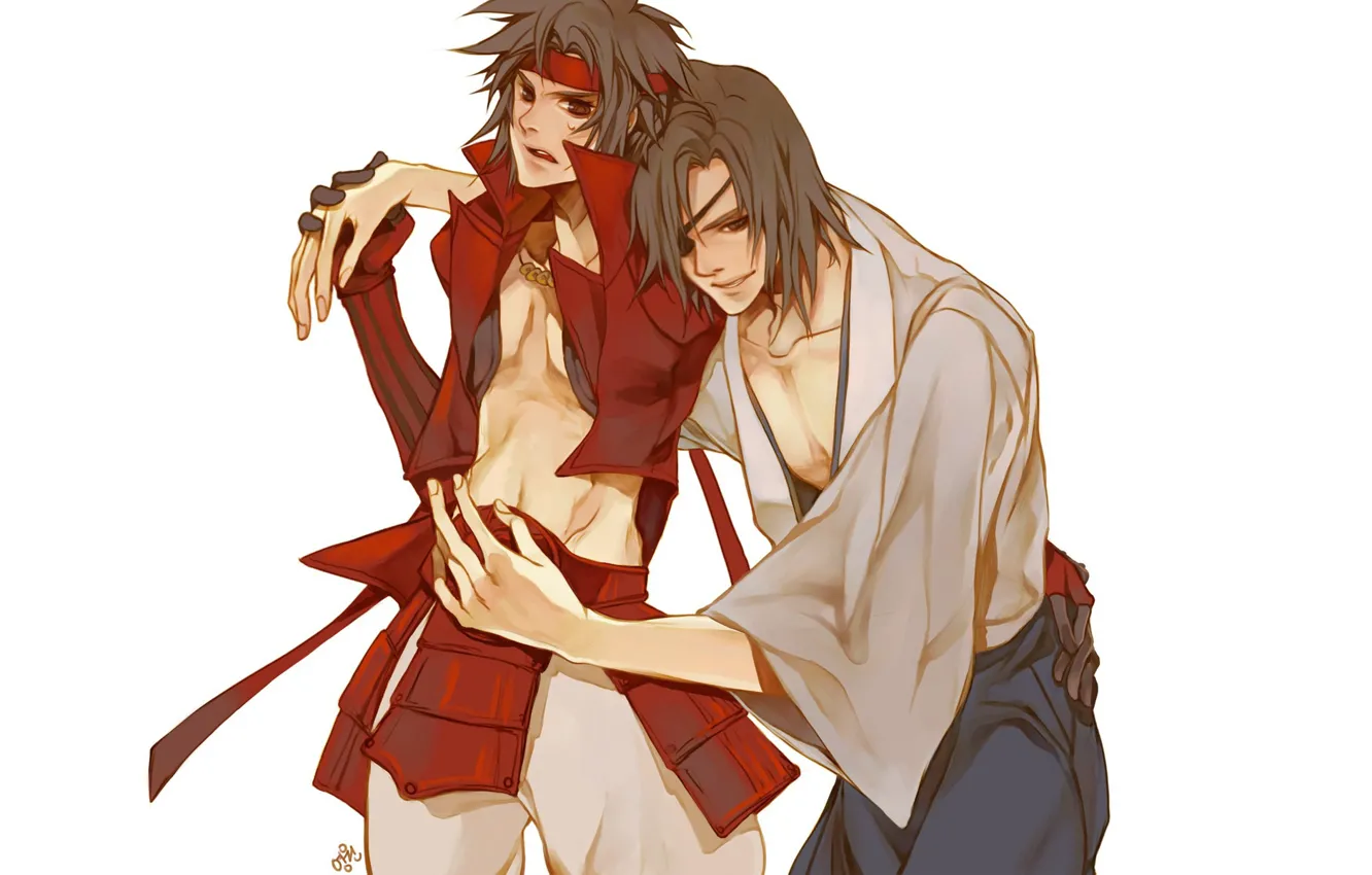 Photo wallpaper background, anger, art, guy, Sengoku Basara, the trick, The Era Of Unrest