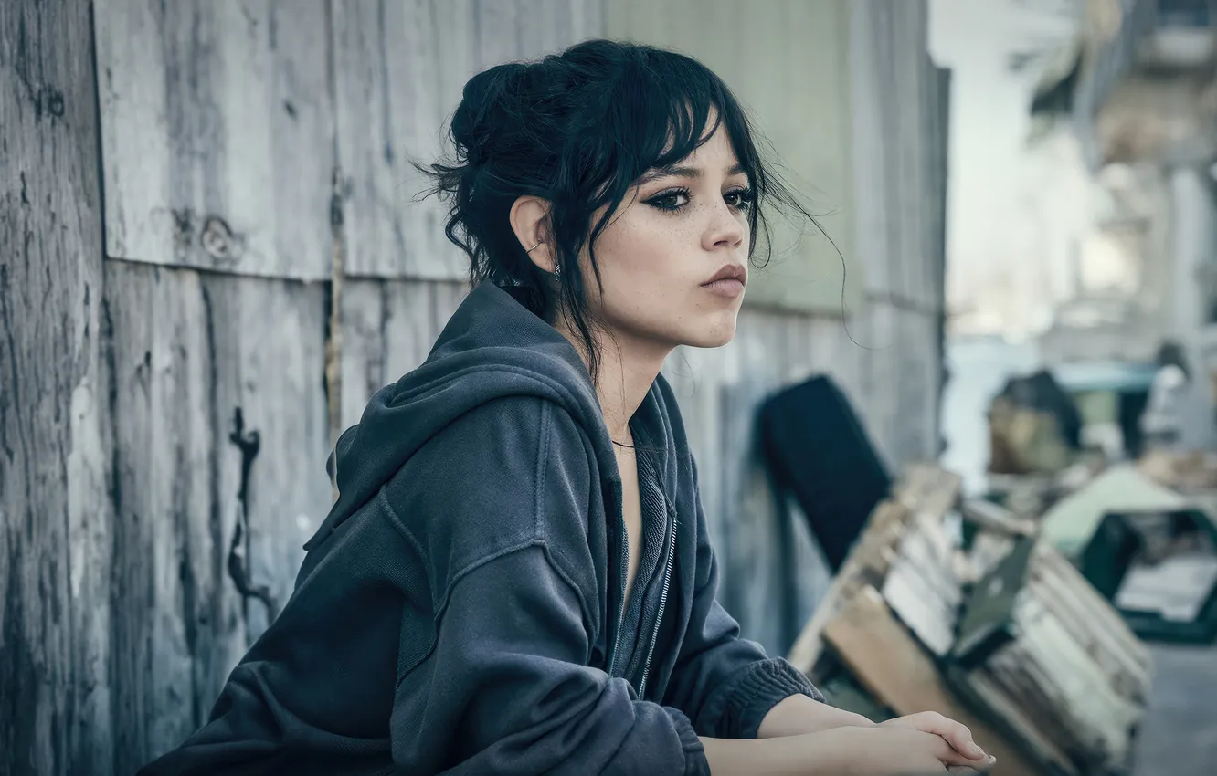 Photo wallpaper look, pose, makeup, actress, Jenna Ortega, Jenna Ortega