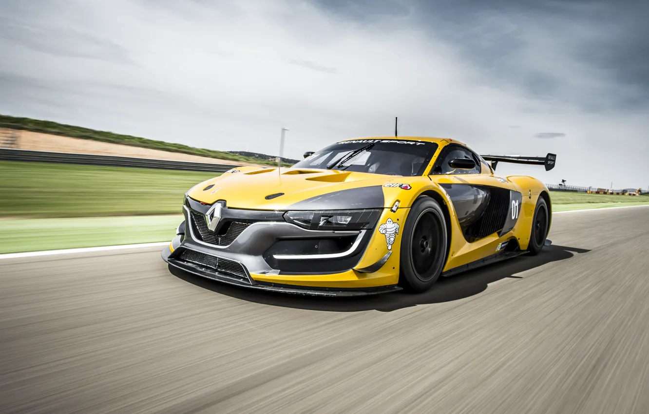 Photo wallpaper Renault, supercar, Reno, Sport, 2014, RS 01