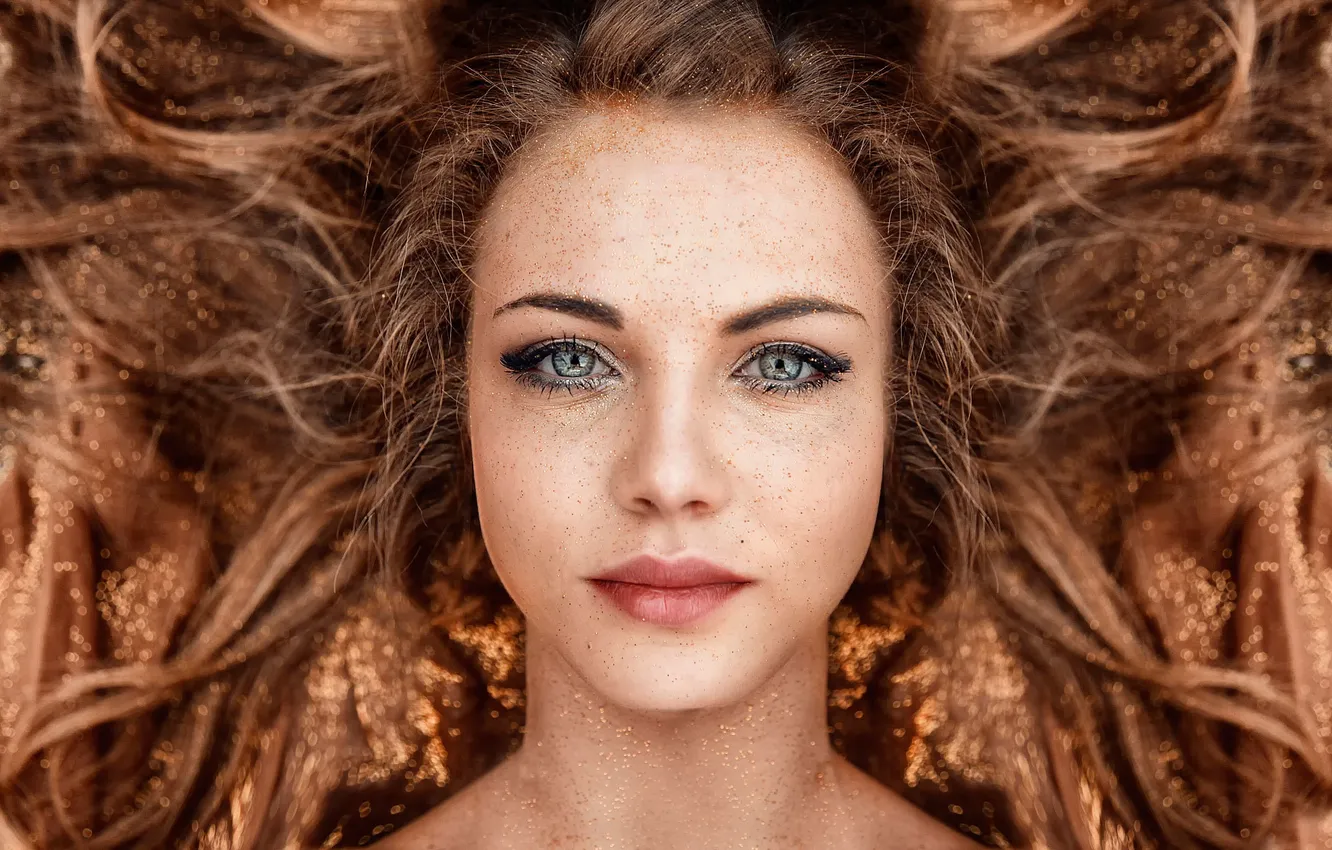 Photo wallpaper look, macro, sequins, sponge, Alessandro Di Cicco, Mahaziver