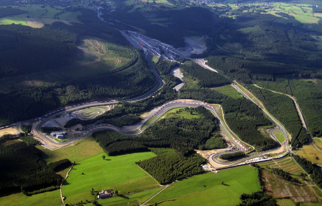 Photo wallpaper track, Belgium, Circuit De Spa-Francorchamps, spa francorchamps
