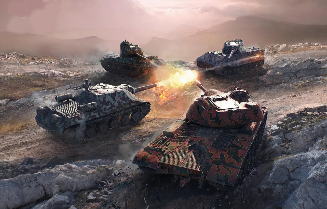 Photo wallpaper Tanks, Game, WoT, World of Tanks, World Of Tanks, Wargaming Net, Wargaming.net, World of Tanks …