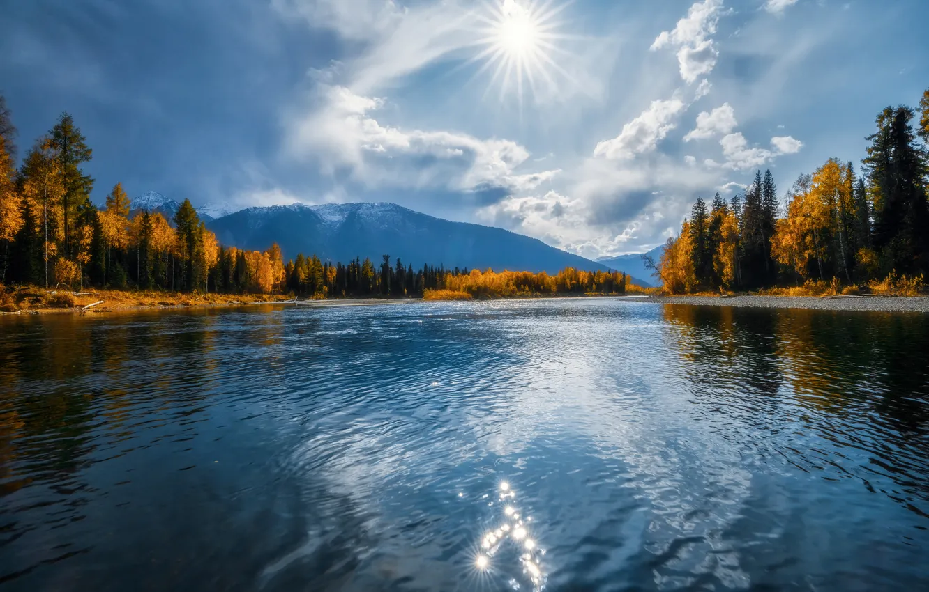 Photo wallpaper Khakassia, Western Sayans, Alexander Nikitin, R.Bolshoy Abakan