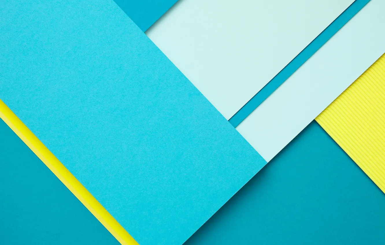 Photo wallpaper Blue, Design, Line, Wallpaper, Yellow, Lollipop, Material, Android 5.0
