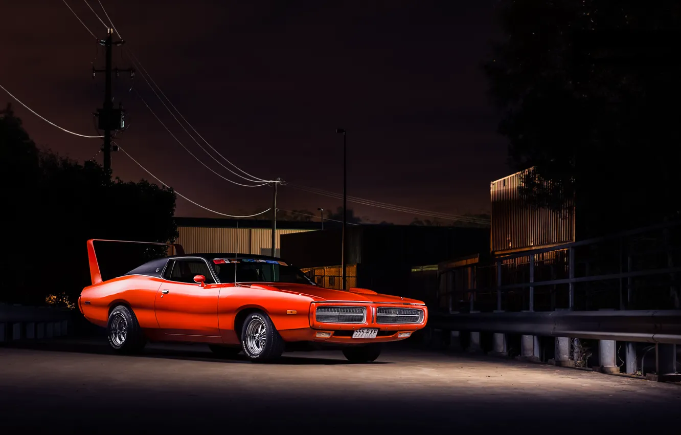 Photo wallpaper red, Dodge, red, muscle car, Dodge, Charger, muscle car, the charger