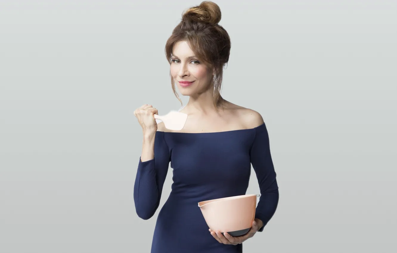 Photo wallpaper smile, actress, hairstyle, beautiful, styling, Elena Armin Van Buuren