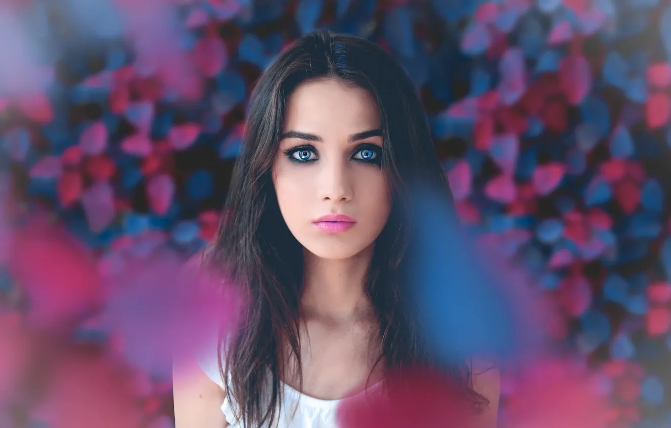 Photo wallpaper girl, model, women, face, eye