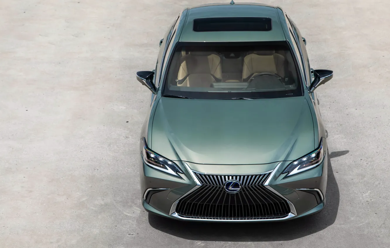 Photo wallpaper front view, the view from the top, 300h, Lexus ES, 2019
