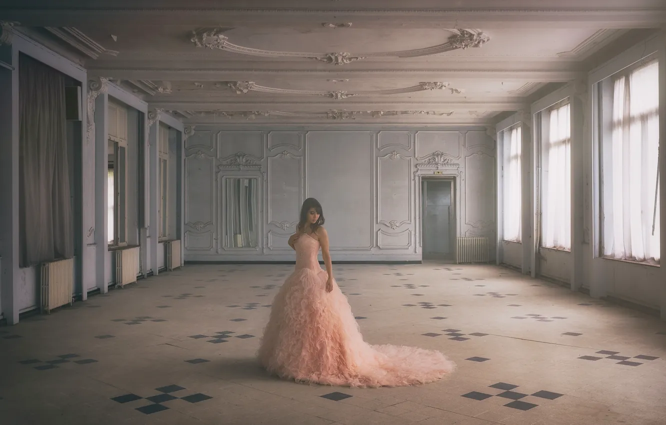 Photo wallpaper mood, dress, hall