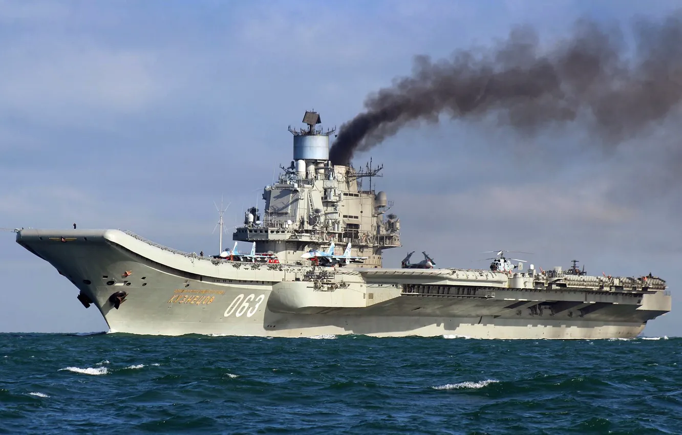 Photo wallpaper cruiser, heavy, aircraft carrier, Admiral Of The Fleet Of The Soviet Union Kuznetsov