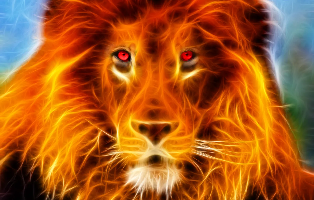 Photo wallpaper Photoshop, epic, Tyger