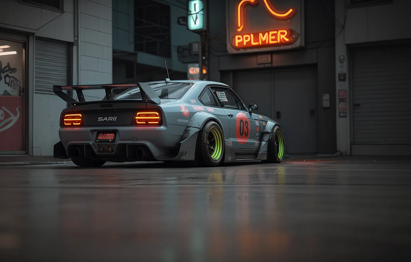 Photo wallpaper auto, garage, car