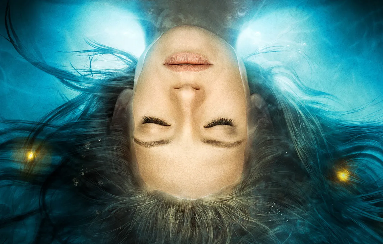 Photo wallpaper water, girl, face, Olivia Dunham, Anna Torv, fringe