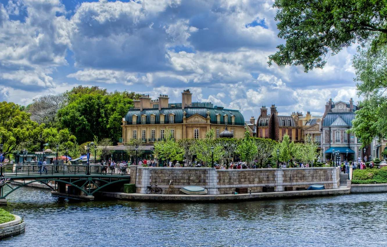 Photo wallpaper bridge, river, Paris