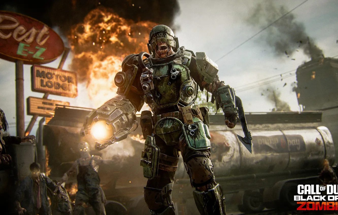 Photo wallpaper Games, Zombies, 2024 Games, Call of Duty: Black Ops 6