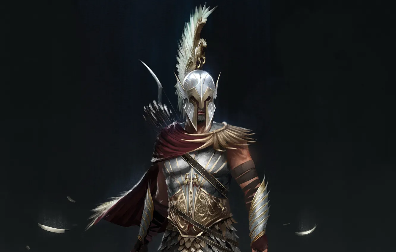 Photo wallpaper game, Ubisoft, Assassin's Creed, Odyssey, Assassin's Creed Odyssey, Alexios, pegasus armour