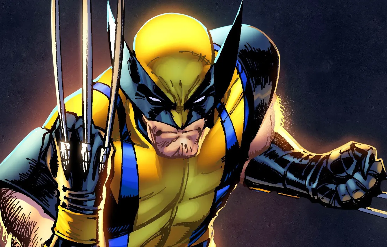 Photo wallpaper Wolverine, superhero, marvel, Wolverine, Marvel Heroes, trading card steam