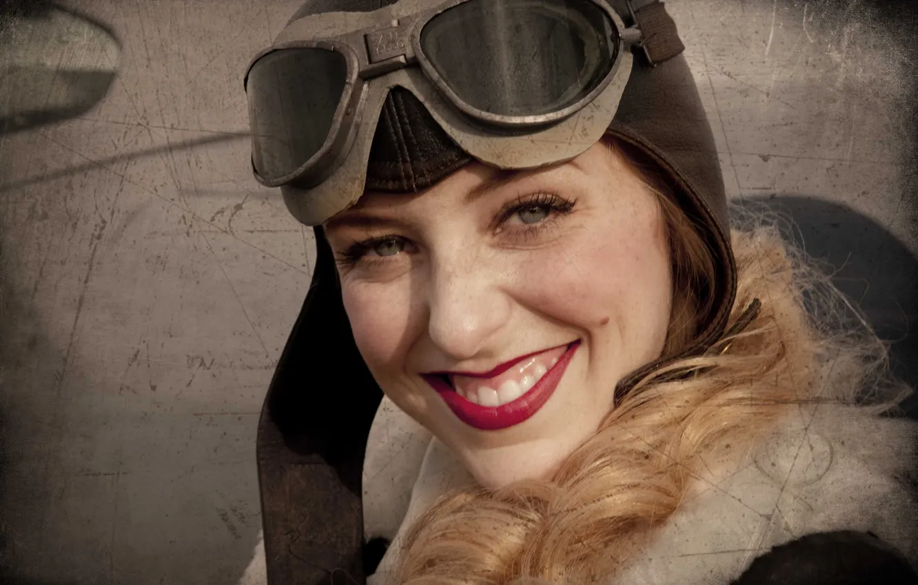 Photo wallpaper girl, smile, mood