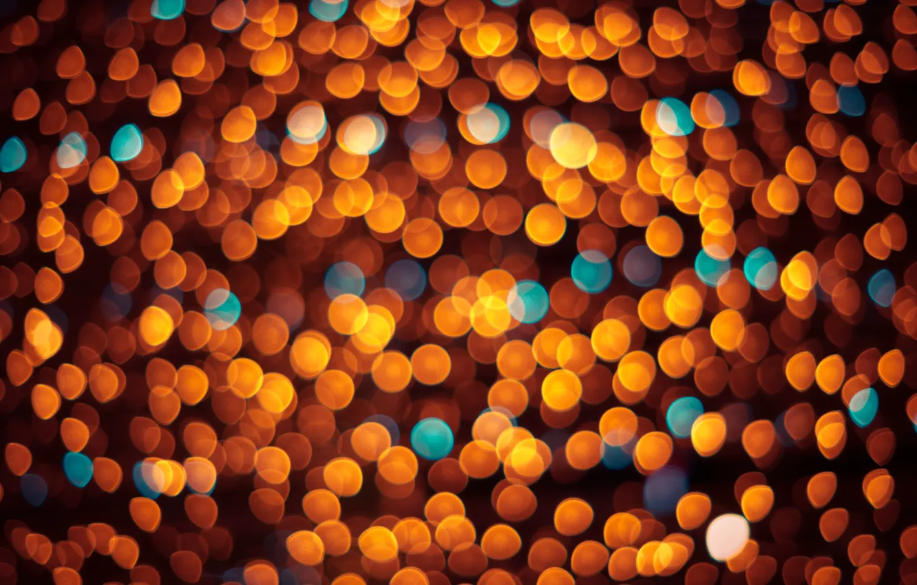 Photo wallpaper light, lights, lights, background, golden, gold, background, bokeh