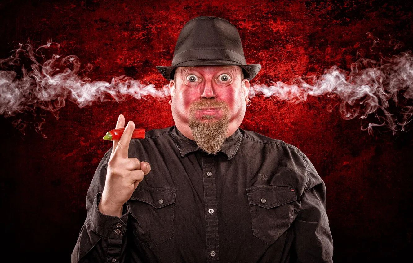 Photo wallpaper people, pair, pepper, Hot Chili