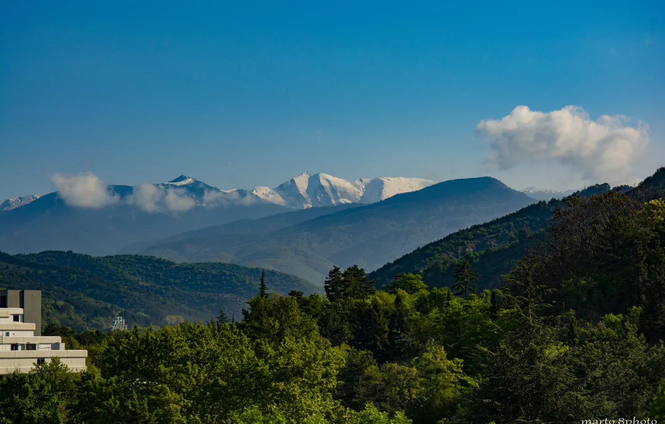 Photo wallpaper fresh, landscape, mountain, snow, Mountain Aire, Fresh Breeze