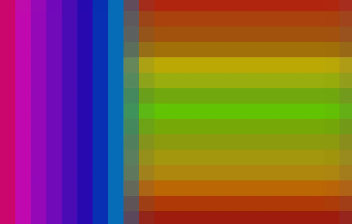 Photo wallpaper strip, colored, pixels