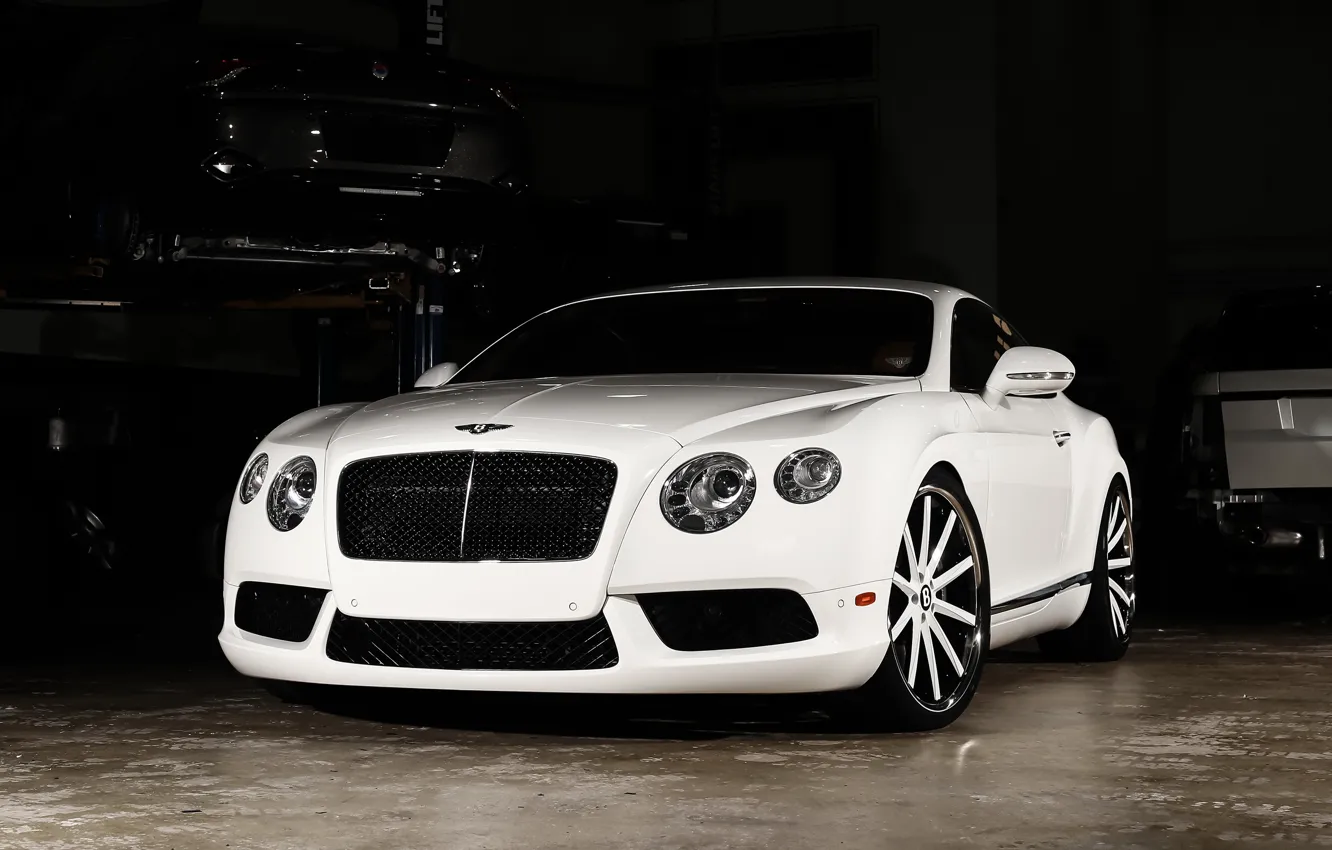 Photo wallpaper Bentley, Continental, wheels, color, Vossen, lowered, matched