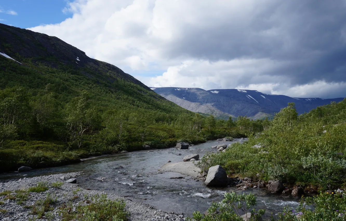 Photo wallpaper mountains, nature, nature, mountains, Khibiny