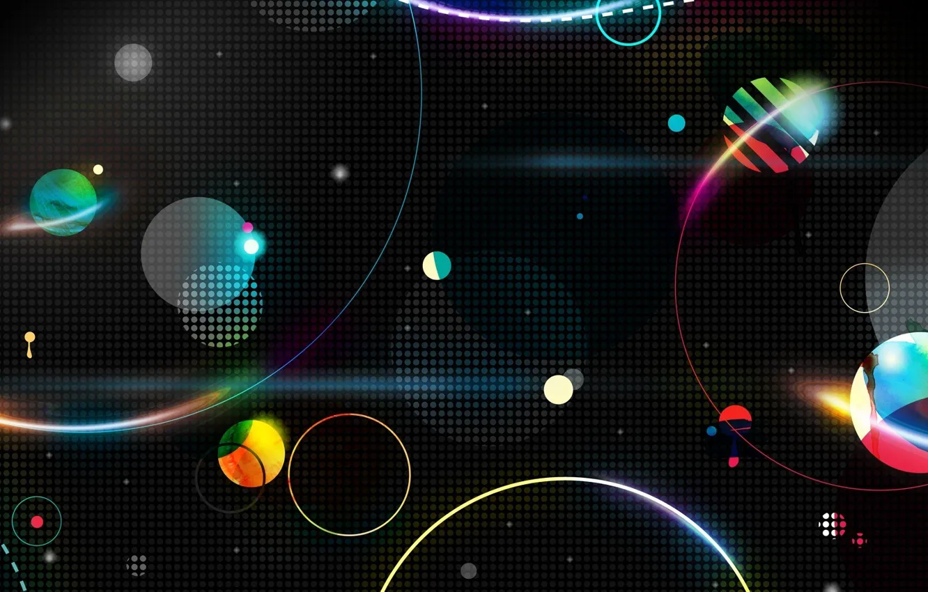 Photo wallpaper space, abstraction, planet, Space advance
