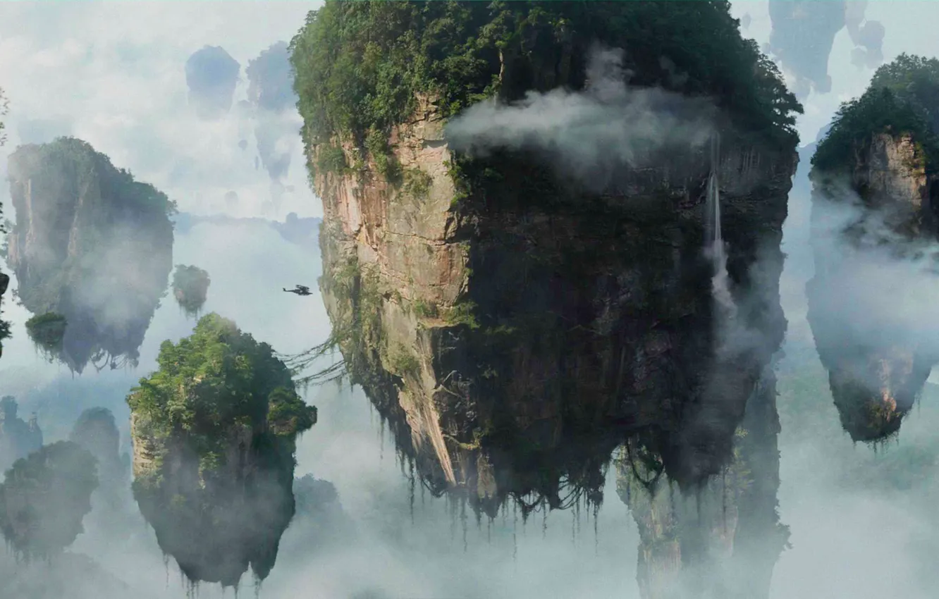 Photo wallpaper clouds, rocks, Avatar, avatar, otrova