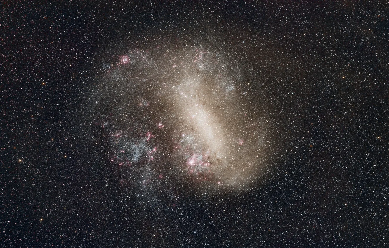 Photo wallpaper space, stars, The Large Magellanic Cloud, dwarf galaxy