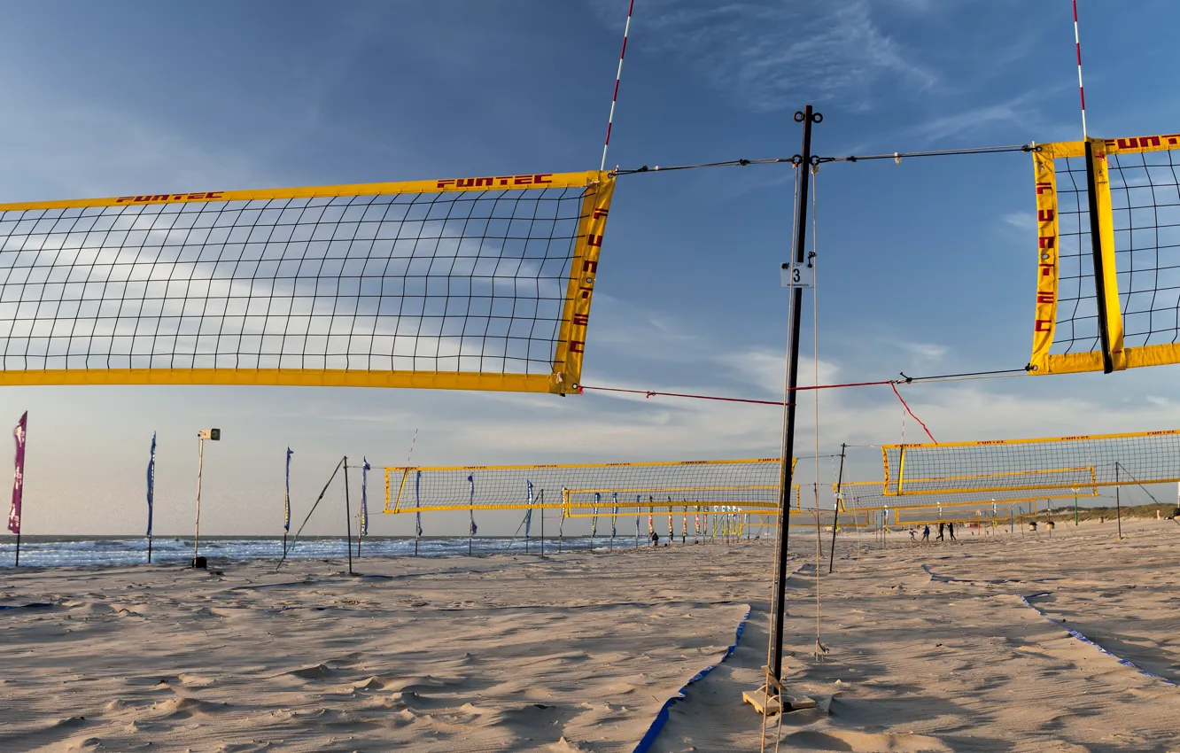 Photo wallpaper beach, sport, Beach volleybal