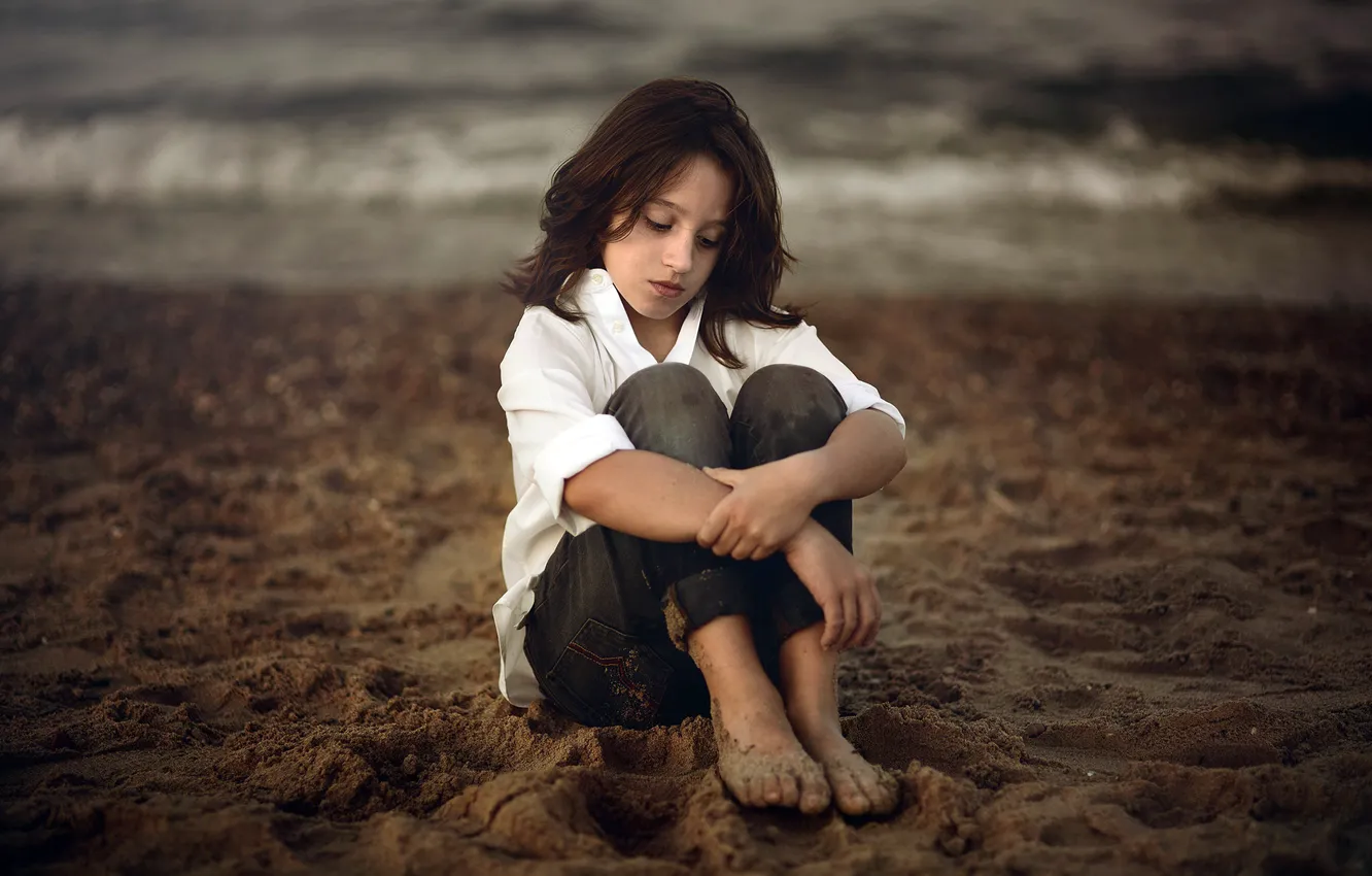 Photo wallpaper nature, boy, Cayetano