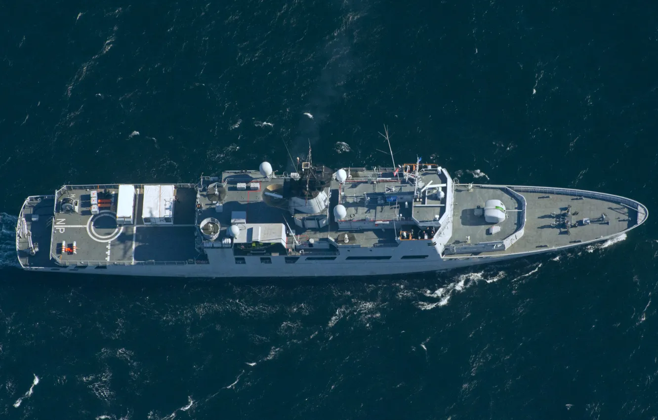 Photo wallpaper Norway, patrol ship, KNM Nordkapp