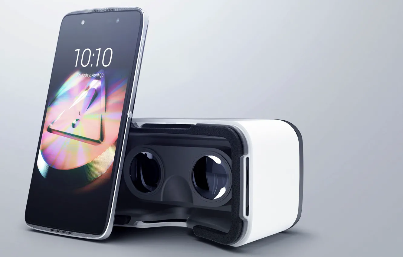 Photo wallpaper smartphone, technology, Alcatel, Virtual reality glasses
