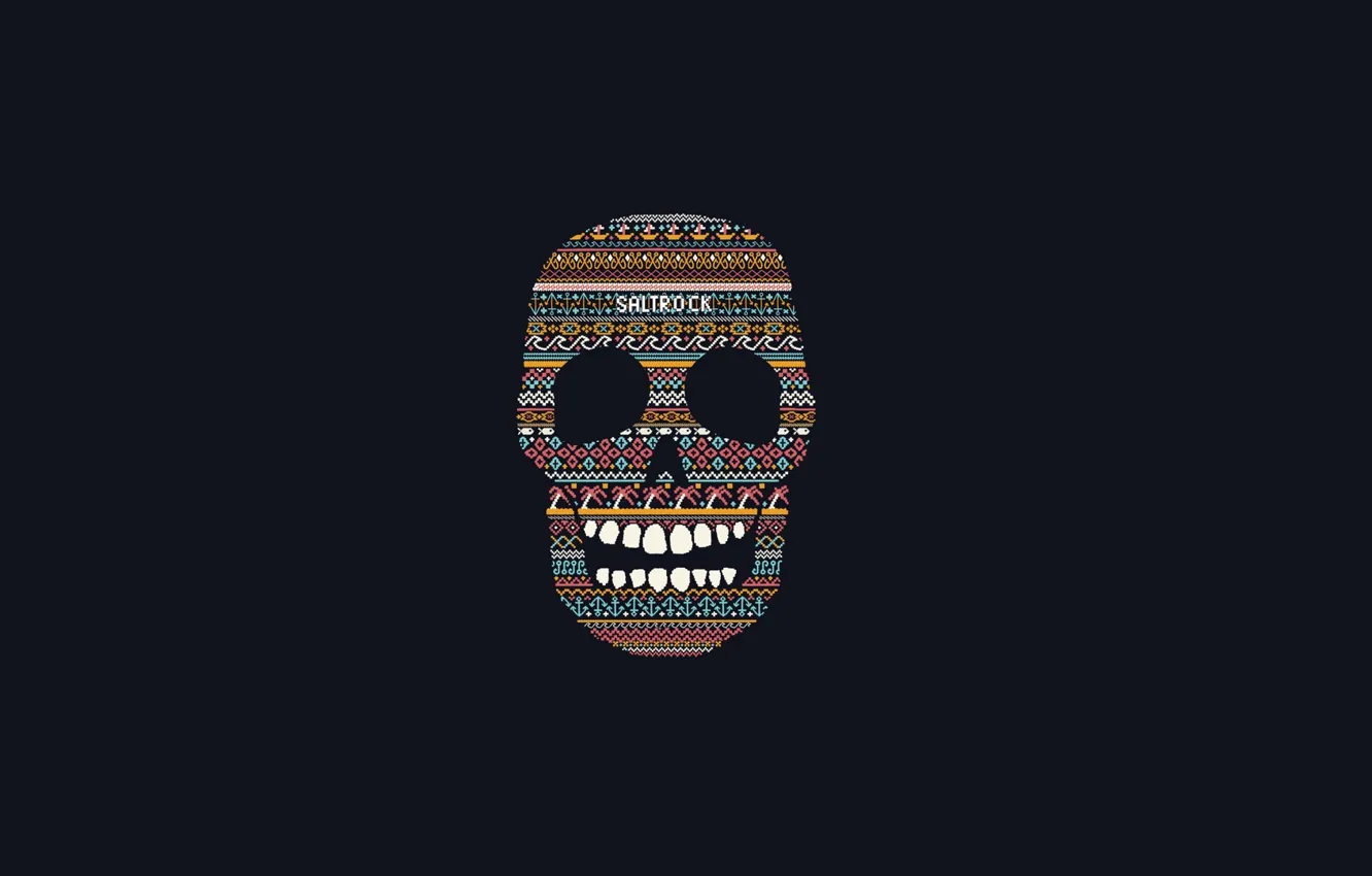 Photo wallpaper skull, minimalism, art, art, Alejandro Giraldo