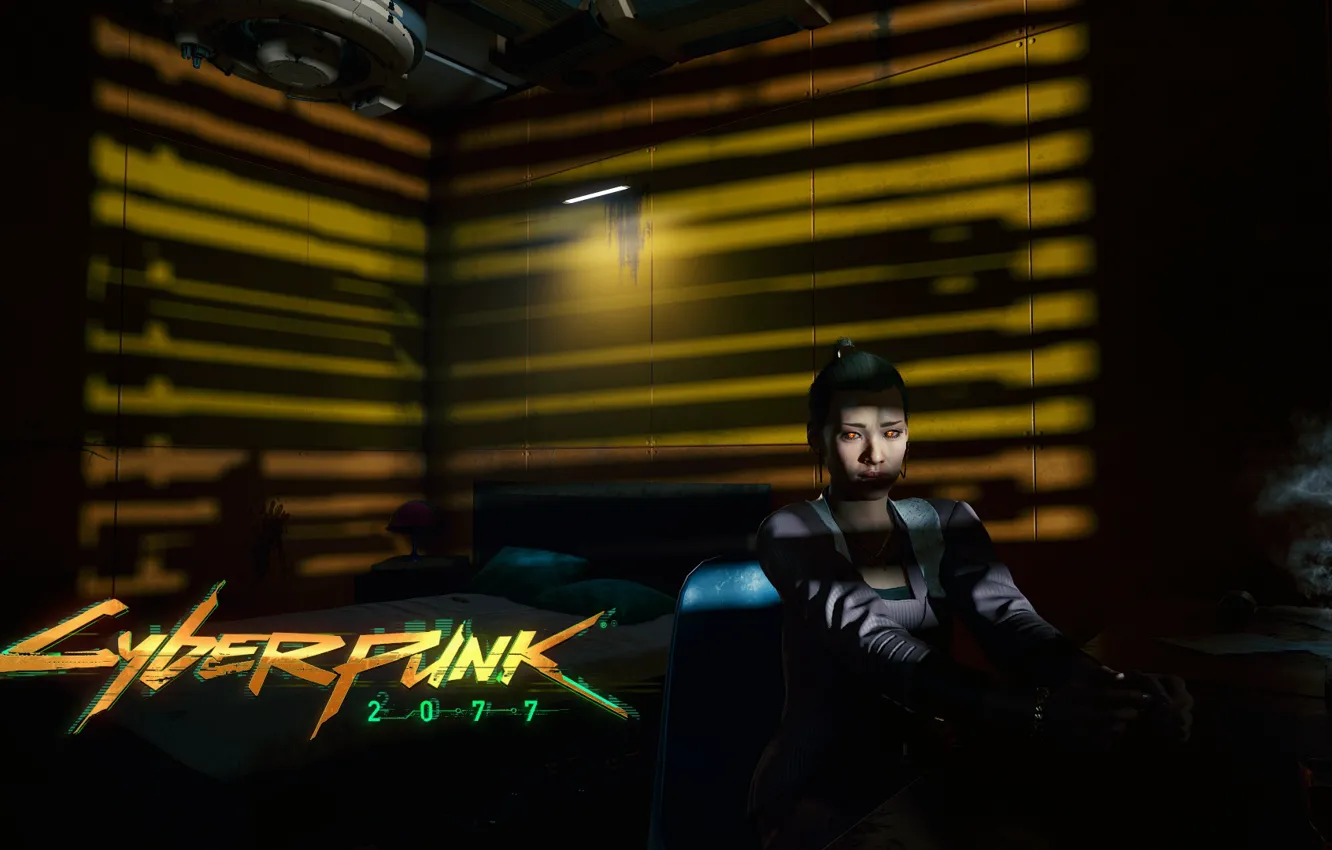 Photo wallpaper cyberpunk, games, night city, cybepunk2077, game2020