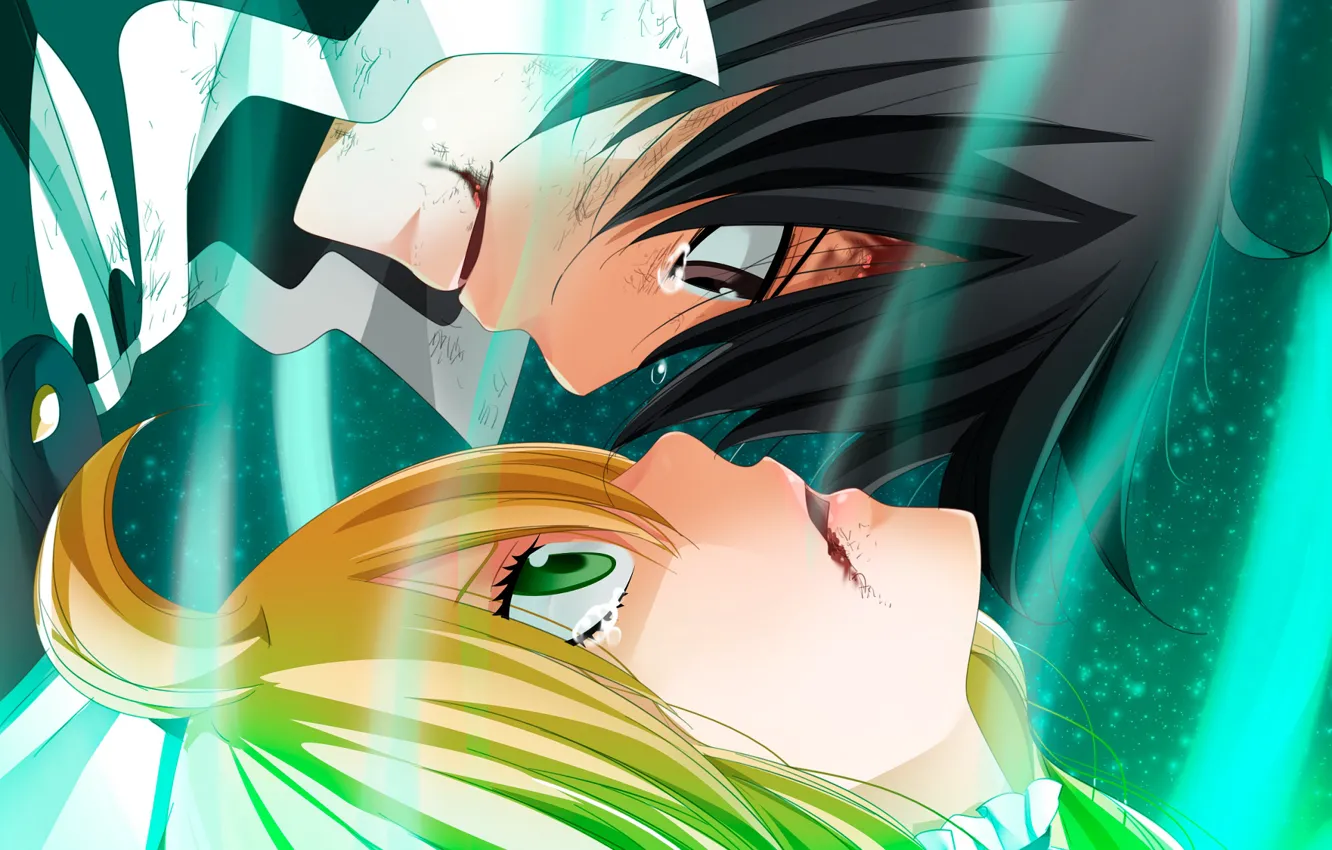 Photo wallpaper girl, guy, two, fairy tail, Fairy tail